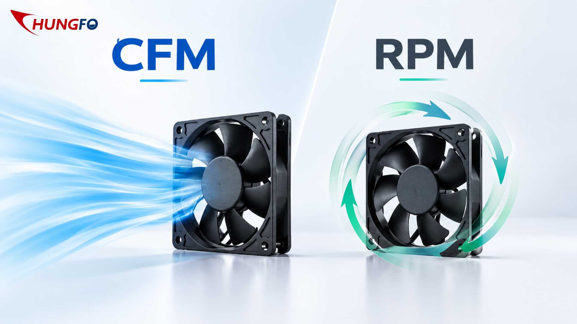 معدل تدفق الهواء CFM مقابل سرعة الدوران RPM: أي مواصفات مروحة هي الأهم؟
