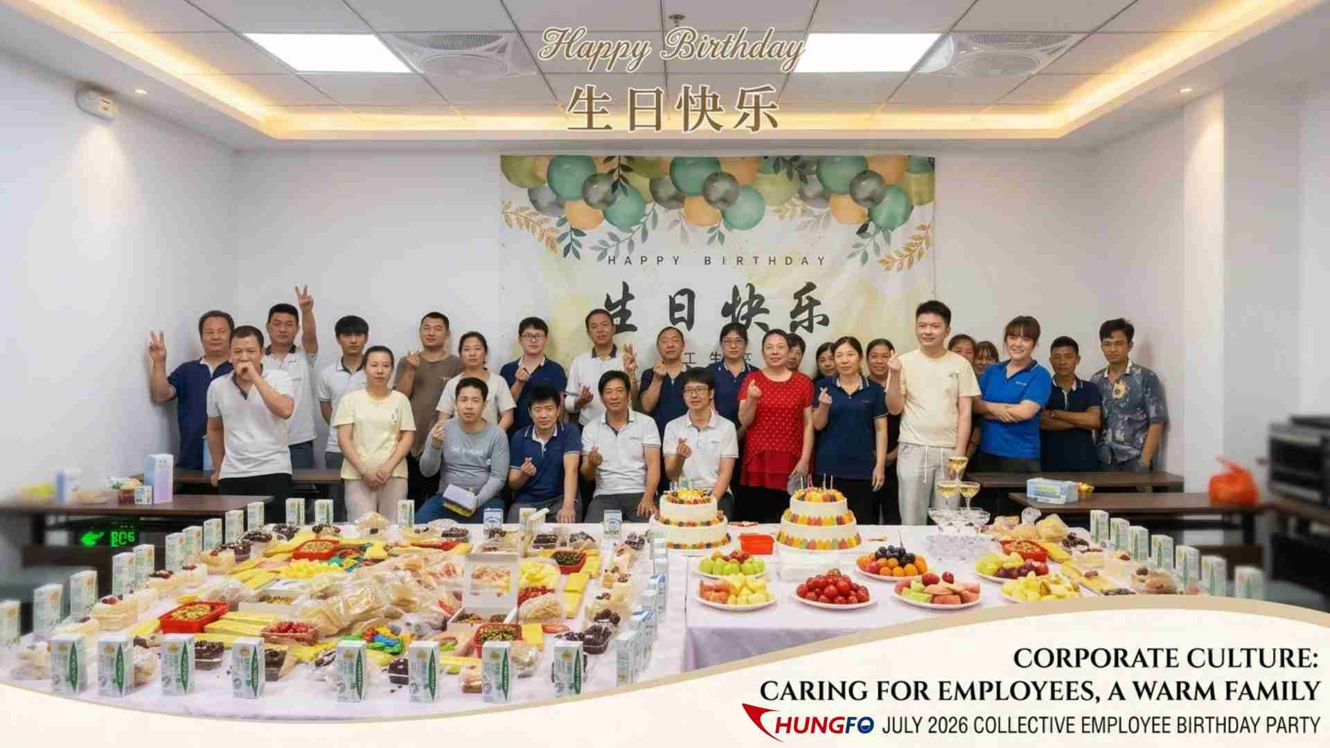 Warm Companionship, Walking Together Year After Year | Chungfo Fan Monthly Employee Birthday Party